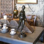 Late 1800s Bronze Replica of Diana Chasseresse Sculpture by JEAN-ANTOINE HOUDON(1741-1828) - Image 9
