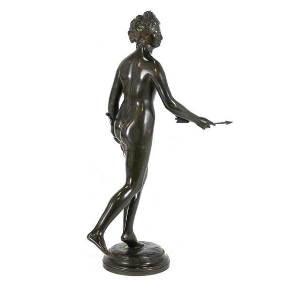 Late 1800s Bronze Replica of Diana Chasseresse Sculpture by JEAN-ANTOINE HOUDON(1741-1828) - Image 5
