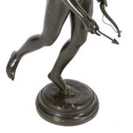 Late 1800s Bronze Replica of Diana Chasseresse Sculpture by JEAN-ANTOINE HOUDON(1741-1828) - Image 4