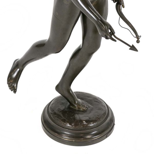 Late 1800s Bronze Replica of Diana Chasseresse Sculpture by JEAN-ANTOINE HOUDON(1741-1828) - Image 4