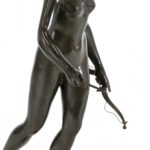 Late 1800s Bronze Replica of Diana Chasseresse Sculpture by JEAN-ANTOINE HOUDON(1741-1828) - Image 3