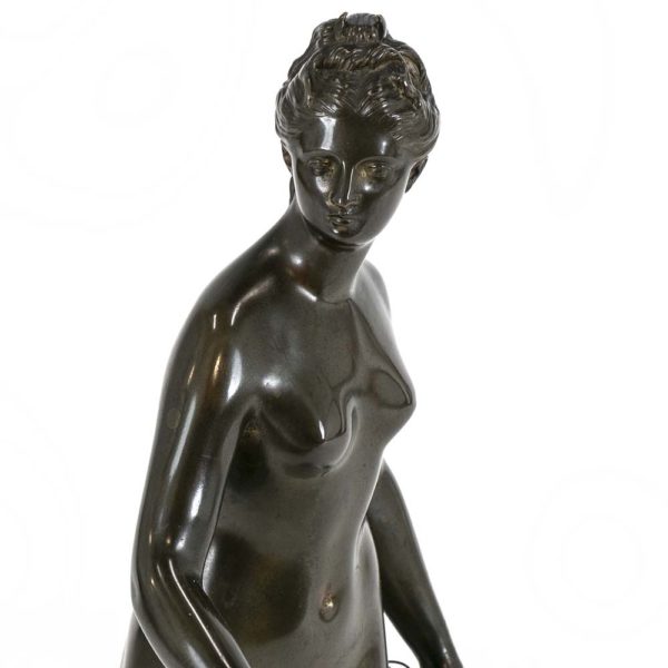 Late 1800s Bronze Replica of Diana Chasseresse Sculpture by JEAN-ANTOINE HOUDON(1741-1828) - Image 2