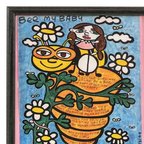 MARCO “Bee My Baby” Hand Colored Lithograph Signed Circa 1999 - Image 2