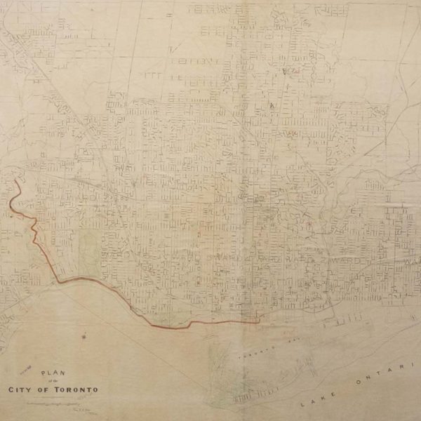 Map of Toronto, Canada Circa 1923 - Linen-Backed Archival Framing with Museum Glass - Image 2
