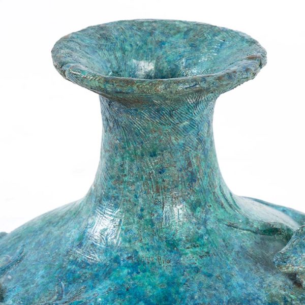 Unusual Bronze Lizard Vase - Image 2