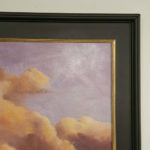 ADRIENNE HUSUM Original Oil on Red Board "Nube" - Image 5