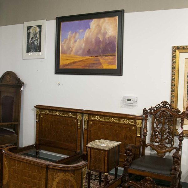 ADRIENNE HUSUM Original Oil on Red Board "En Route" - Image 7