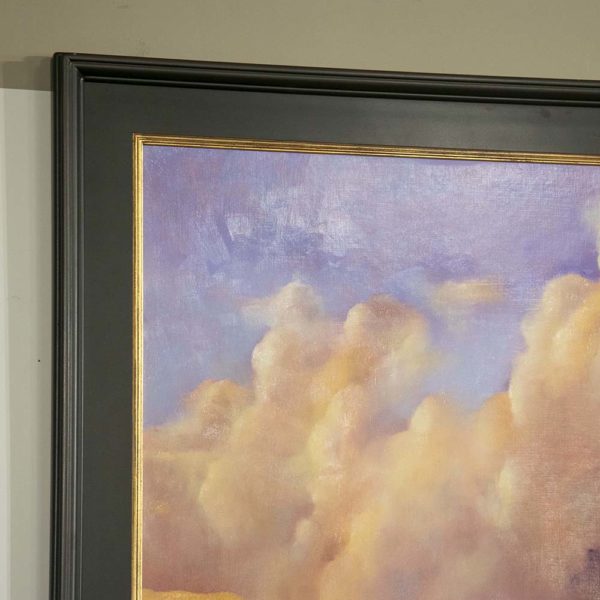 ADRIENNE HUSUM Original Oil on Red Board "En Route" - Image 5