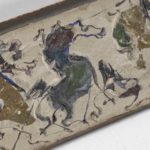 Mid Century Modern Abstract Cement Frieze with Horses - Image 7