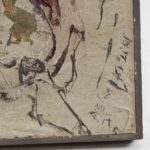 Mid Century Modern Abstract Cement Frieze with Horses - Image 5