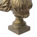 CHARLES FAGGIONI Gilded Bronze Bust Sculpture of a Woman - Image 5