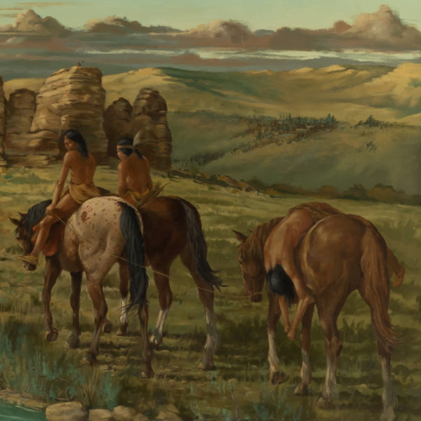 Original Oil on Canvas by RON STEWART "The Last Hunt" - Image 2