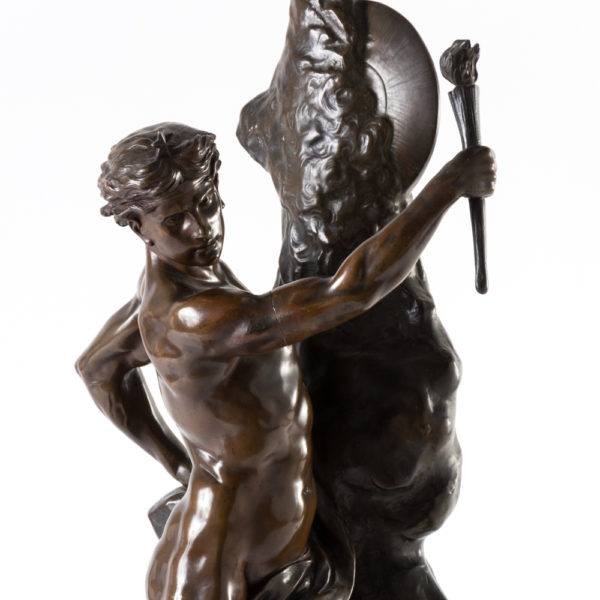 EMILE LOUIS PICAULT Large Bronze Sculpture Le Genie de L'Humanite - Image 5