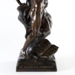 EMILE LOUIS PICAULT Large Bronze Sculpture Le Genie de L'Humanite - Image 3