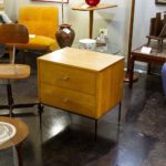 Early PAUL MCCOBB 2 Drawer Stand on Iron Base Circa 1952 - Image 8