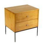 Early PAUL MCCOBB 2 Drawer Stand on Iron Base Circa 1952 - Image 2