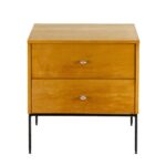 Early PAUL MCCOBB 2 Drawer Stand on Iron Base Circa 1952