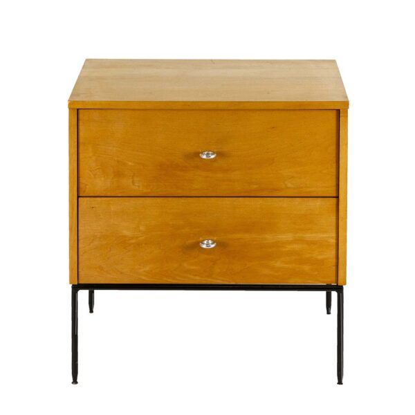 Early PAUL MCCOBB 2 Drawer Stand on Iron Base Circa 1952 - Image 1