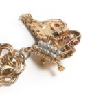 14KT Piano, Telephone, and Car Charm Bracelet - Image 5