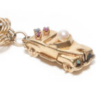 14KT Piano, Telephone, and Car Charm Bracelet - Image 3