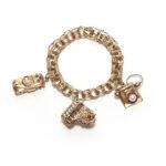 14KT Piano, Telephone, and Car Charm Bracelet