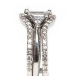 14kt White Gold Wedding Set with .88ct Center Diamond and 1.54cttw - Image 7