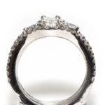 14kt White Gold Wedding Set with .88ct Center Diamond and 1.54cttw - Image 6