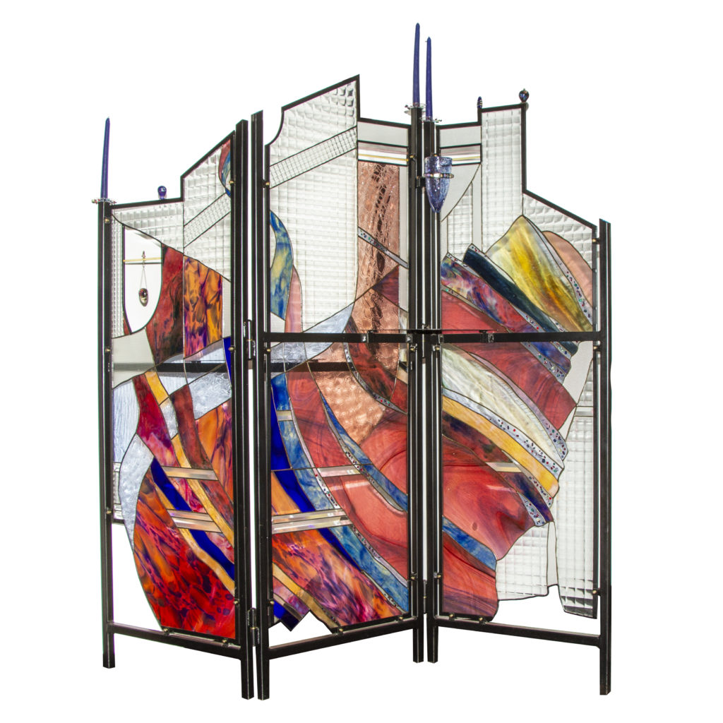 Sledd-Winger Art Glass Screen sold for $3,500