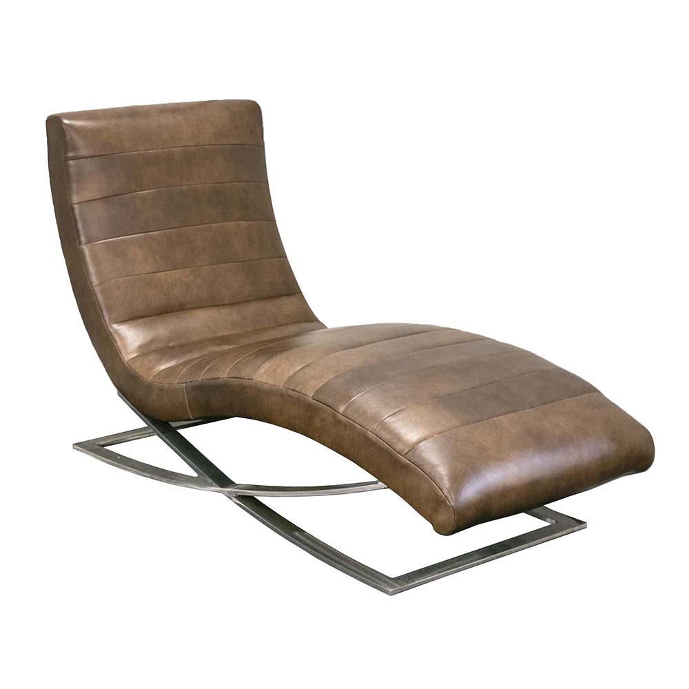 Norwalk Leather Chaise sold for $1,995