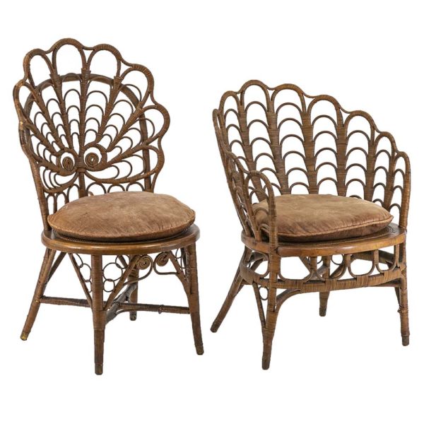 Pair of Antique HEYWOOD BROTHERS & COMPANY Chairs - Image 6