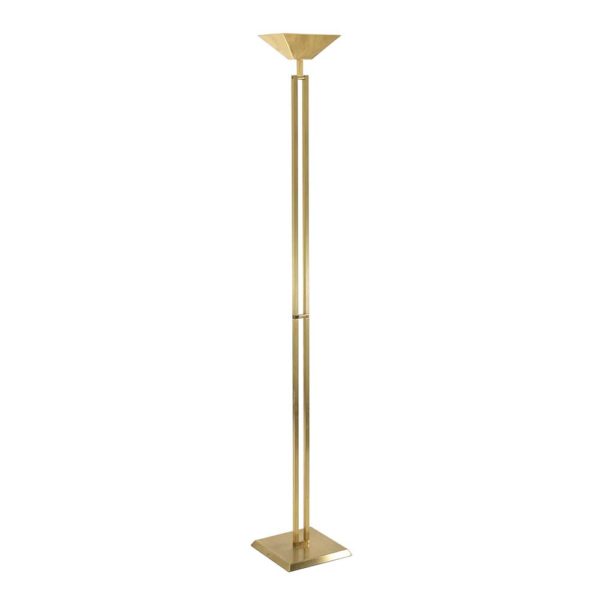 HOLTKOETTLER Brass Torchiere Floor Lamp - Image 1