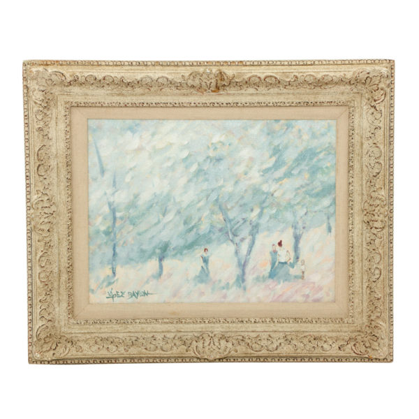 LISANDRO LOPEZ BAYLON Original Oil on Canvas - Signed - Image 1