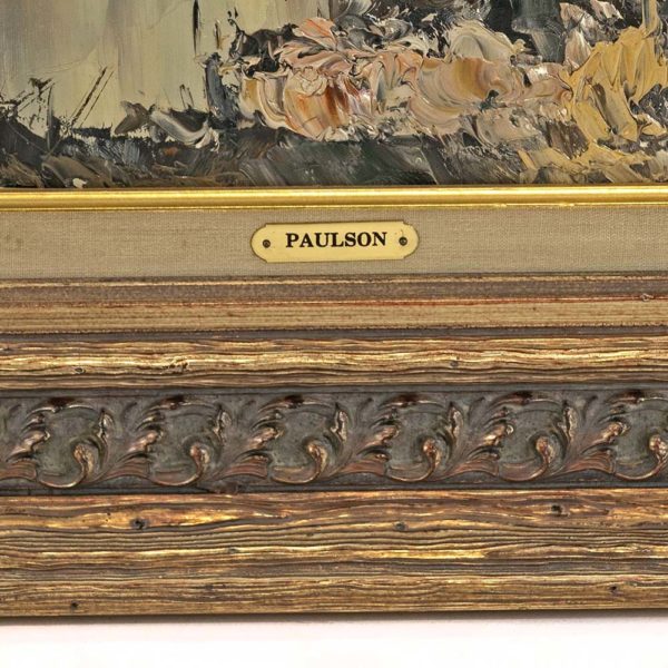 ERICH PAULSEN Original Oil on Canvas Painting - Signed - Image 4