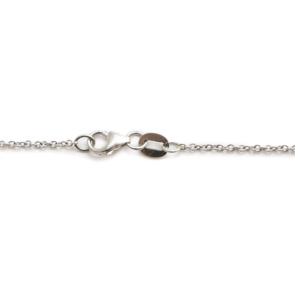 Antique Edwardian 2 Carat Opal Pendant Necklace in 14 Karat White Gold - Image 2