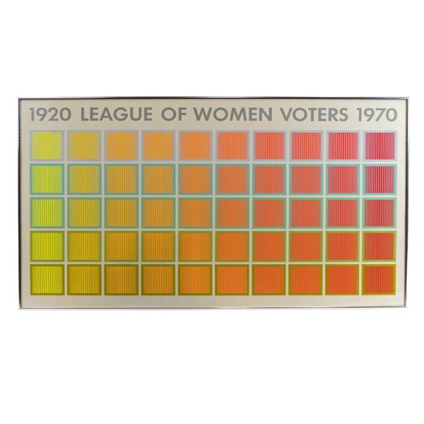 RICHARD ANUSZKIEWICZ(1930-2020) League of Women Voters 50th Anniversary Serigraph Poster - Image 1
