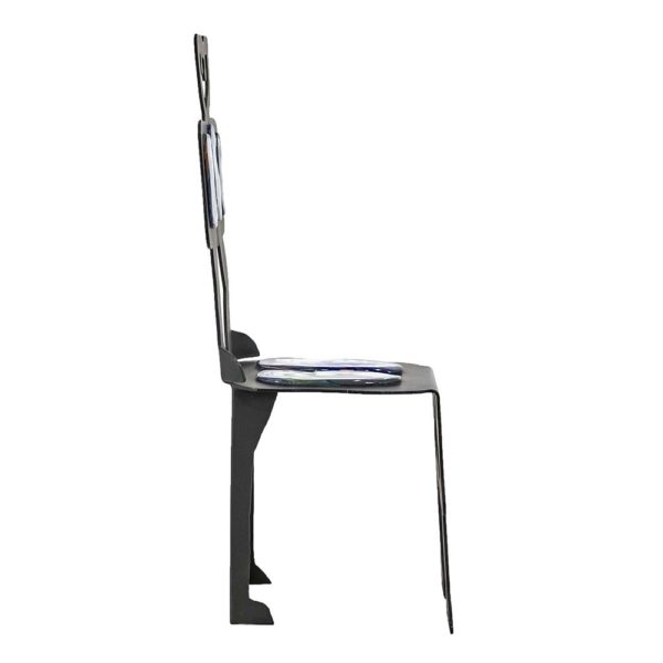 Sculptural Glass and Metal Chair by DREW SMITH(1948-2008) - Image 6