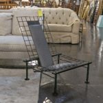 Retro QUEBEC 69 Black Metal Grid Chair - Image 6
