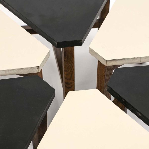 Modular 6 Piece Studio Furniture Table Set Circa 1960 - Image 6