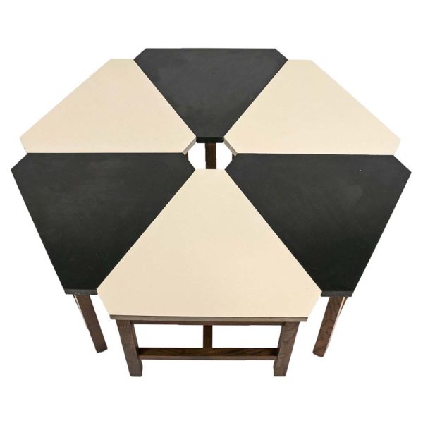 Modular 6 Piece Studio Furniture Table Set Circa 1960 - Image 3