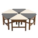 Modular 6 Piece Studio Furniture Table Set Circa 1960