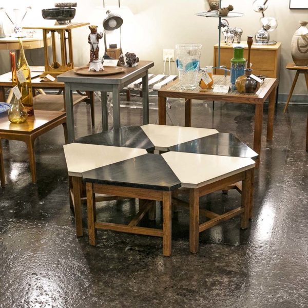 Modular 6 Piece Studio Furniture Table Set Circa 1960 - Image 8