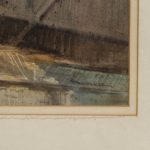 BOB BRUBAKER Watercolor of Interior Barn Scene Circa 1970 - Image 3