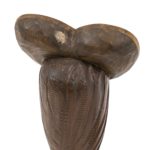 Vintage Pair of MARTIN TISCHLER Carved Wood Owls Circa 1970 - Image 4