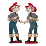 Pair of “Sparky” Cutout Character Signs from Fire Museum