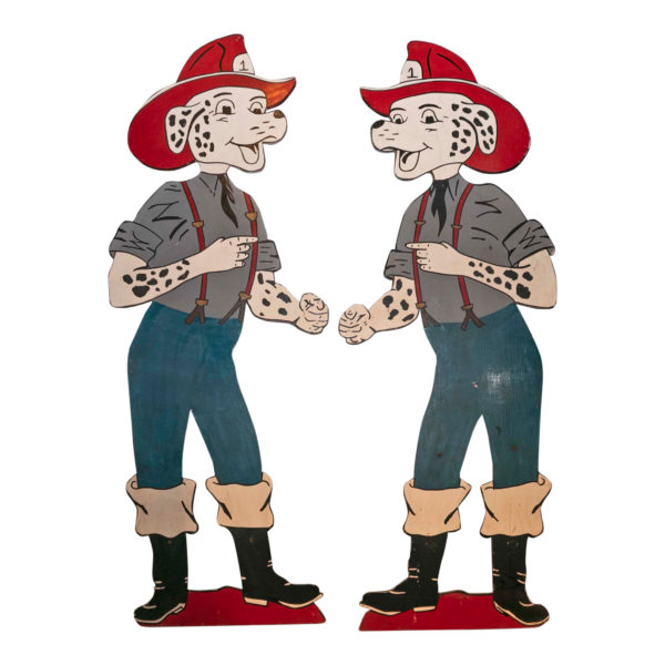 Pair of “Sparky” Cutout Character Signs from Fire Museum - Image 1