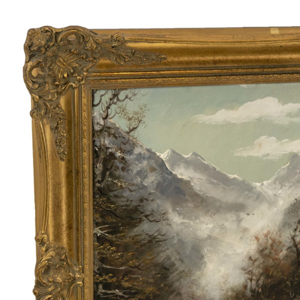 Original Mountain Landscape Painting - Signed - Image 5