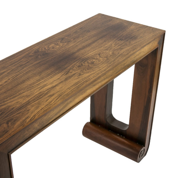 Vintage BAKER FURNITURE Rosewood Console Table Circa 1970s - Image 4