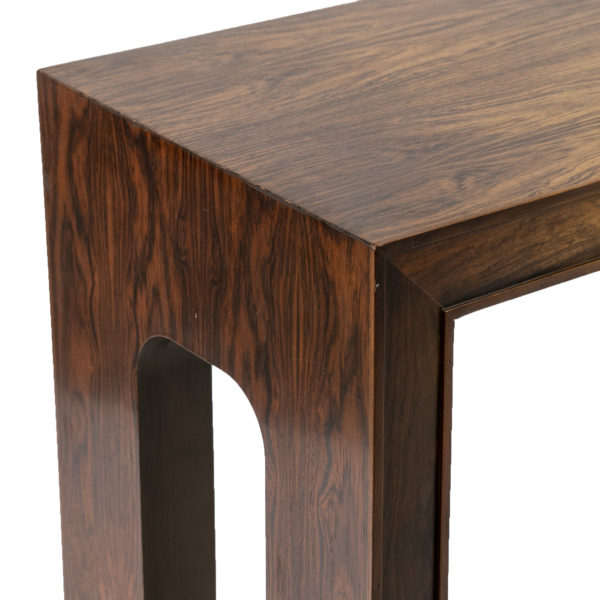 Vintage BAKER FURNITURE Rosewood Console Table Circa 1970s - Image 3