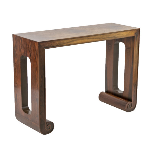 Vintage BAKER FURNITURE Rosewood Console Table Circa 1970s - Image 1