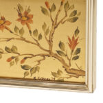 Vintage LABARGE Reverse Hand Painted Chinoiserie Mirror - Image 2